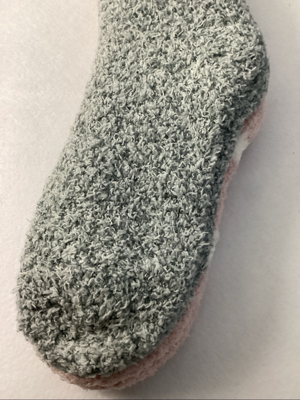 Charter Club Soft Plush Fuzzy Socks - 2 Pairs (Pink Polka Dot and Gray) - Picture 5 of 7